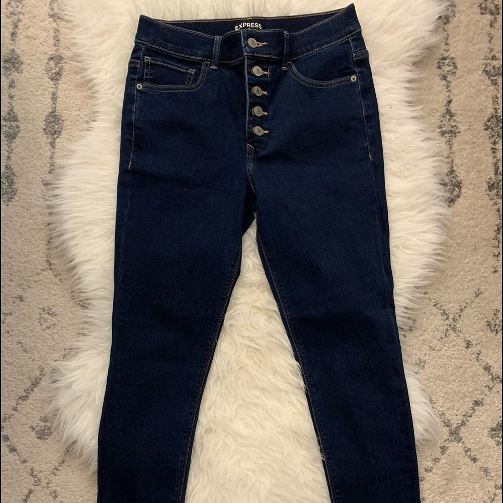 Express high rise skinny jeans